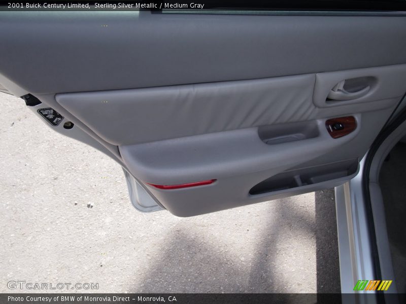 Sterling Silver Metallic / Medium Gray 2001 Buick Century Limited