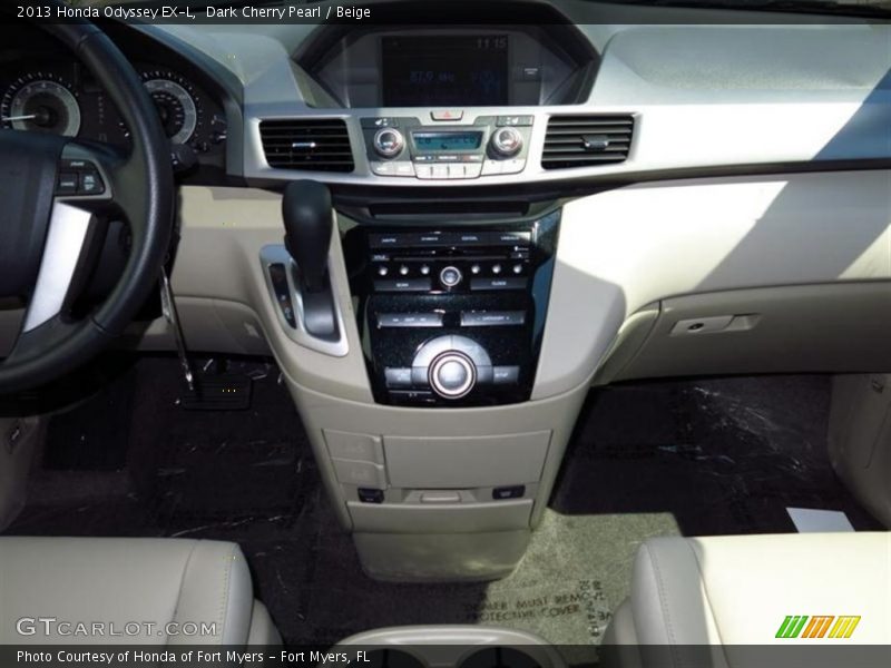 Dark Cherry Pearl / Beige 2013 Honda Odyssey EX-L