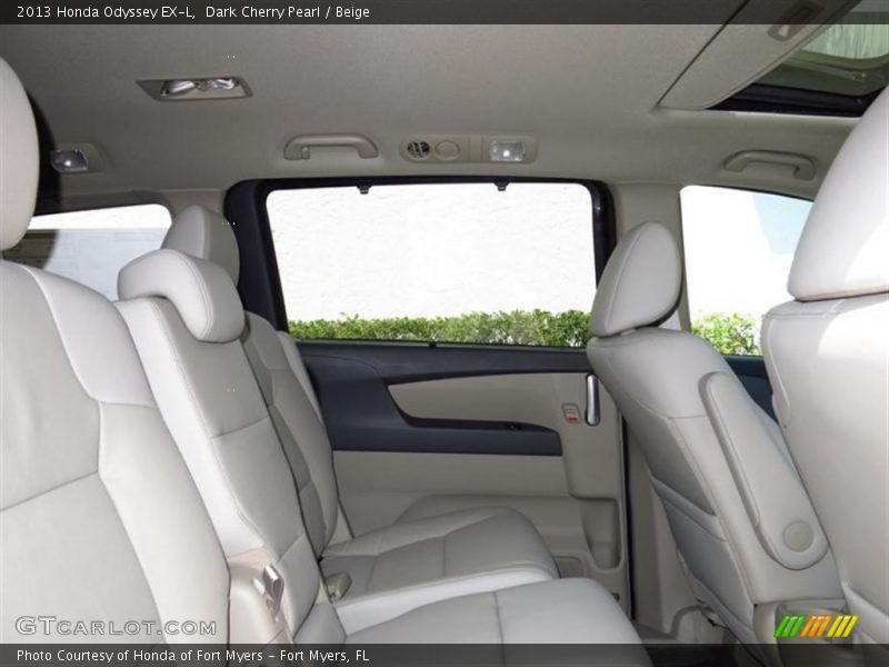 Dark Cherry Pearl / Beige 2013 Honda Odyssey EX-L
