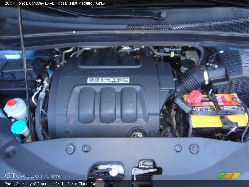 Ocean Mist Metallic / Gray 2007 Honda Odyssey EX-L