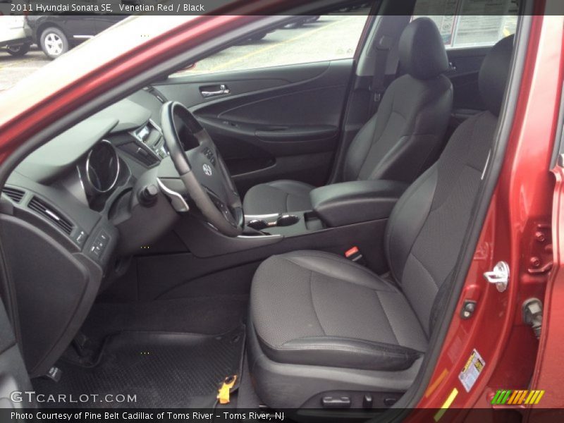 Venetian Red / Black 2011 Hyundai Sonata SE