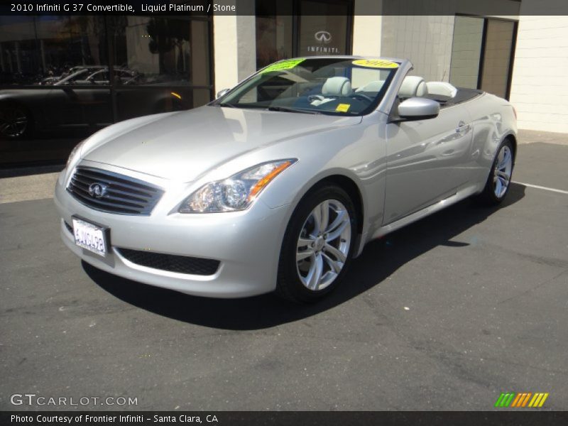 Liquid Platinum / Stone 2010 Infiniti G 37 Convertible