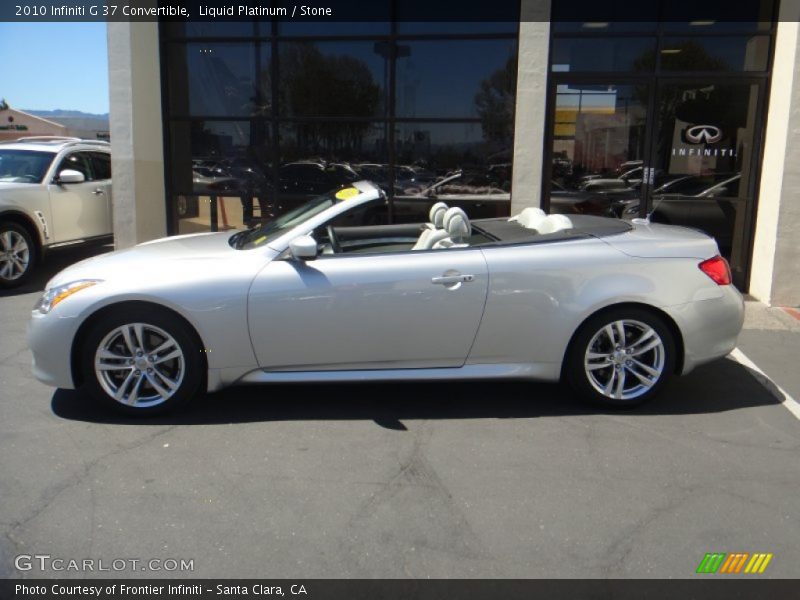 Liquid Platinum / Stone 2010 Infiniti G 37 Convertible