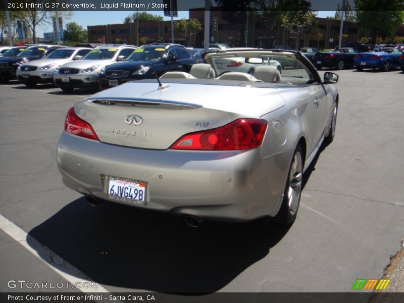 Liquid Platinum / Stone 2010 Infiniti G 37 Convertible