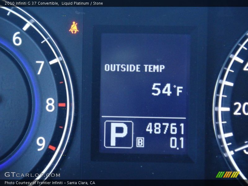 Liquid Platinum / Stone 2010 Infiniti G 37 Convertible