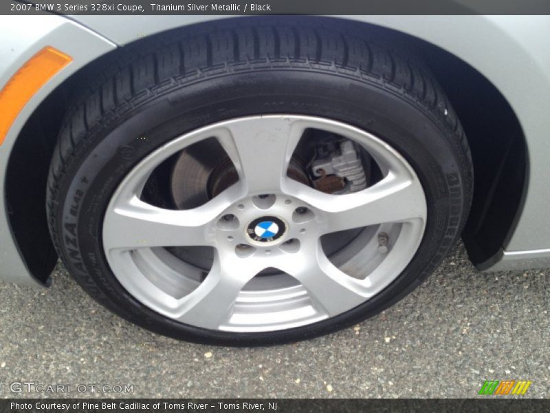 Titanium Silver Metallic / Black 2007 BMW 3 Series 328xi Coupe