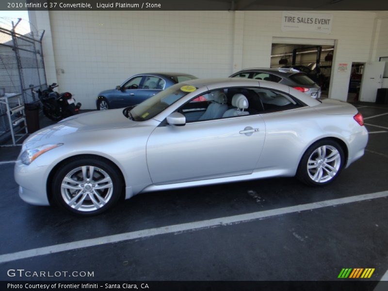 Liquid Platinum / Stone 2010 Infiniti G 37 Convertible