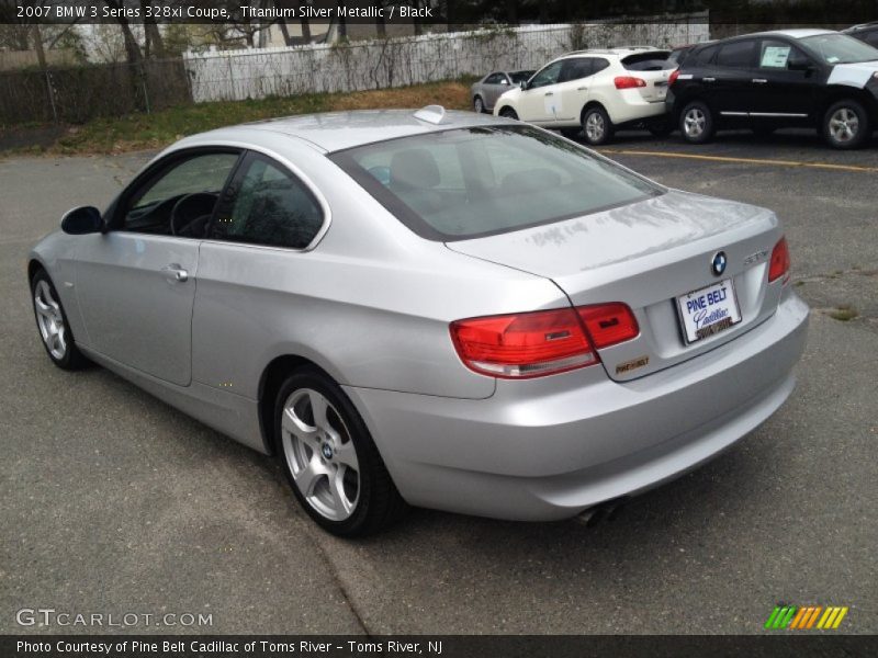 Titanium Silver Metallic / Black 2007 BMW 3 Series 328xi Coupe