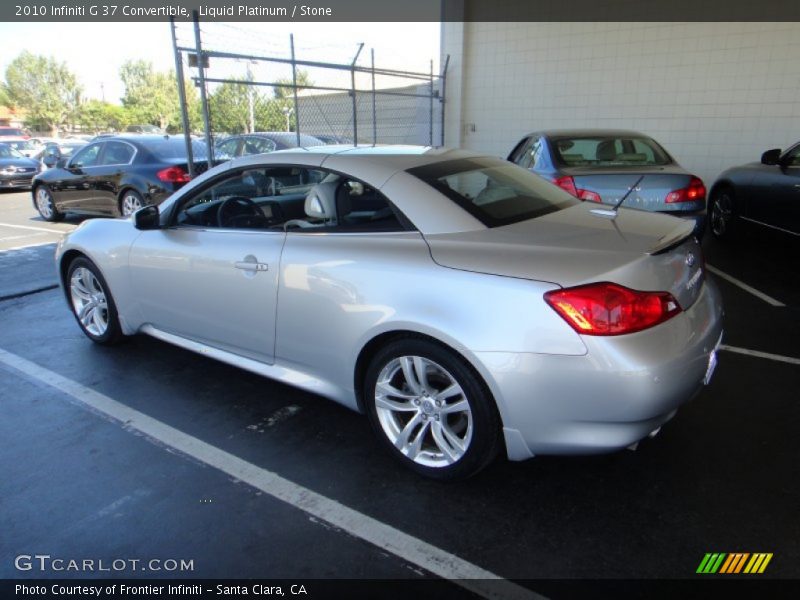 Liquid Platinum / Stone 2010 Infiniti G 37 Convertible