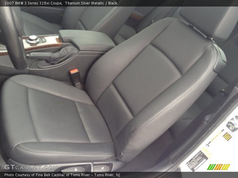 Titanium Silver Metallic / Black 2007 BMW 3 Series 328xi Coupe