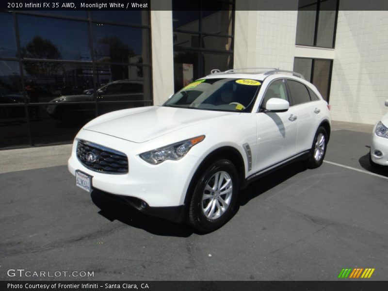 Moonlight White / Wheat 2010 Infiniti FX 35 AWD