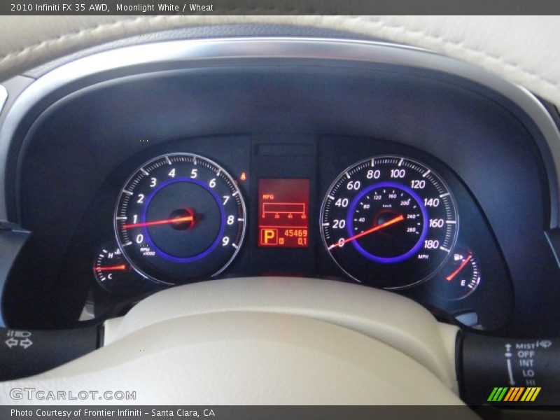Moonlight White / Wheat 2010 Infiniti FX 35 AWD