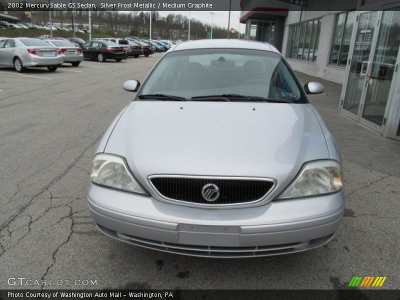 Silver Frost Metallic / Medium Graphite 2002 Mercury Sable GS Sedan