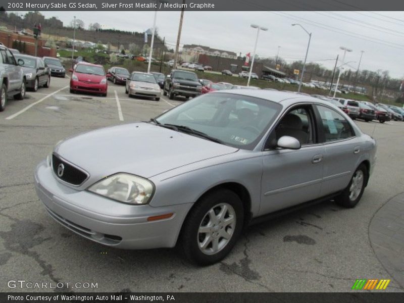 Silver Frost Metallic / Medium Graphite 2002 Mercury Sable GS Sedan