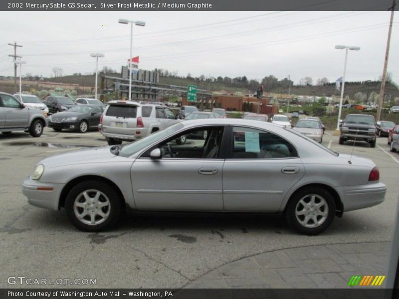 Silver Frost Metallic / Medium Graphite 2002 Mercury Sable GS Sedan