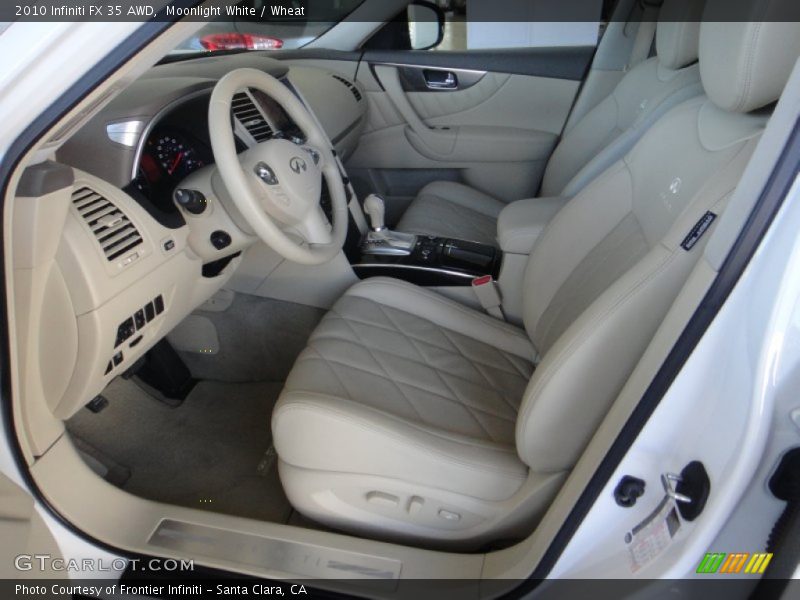 Moonlight White / Wheat 2010 Infiniti FX 35 AWD