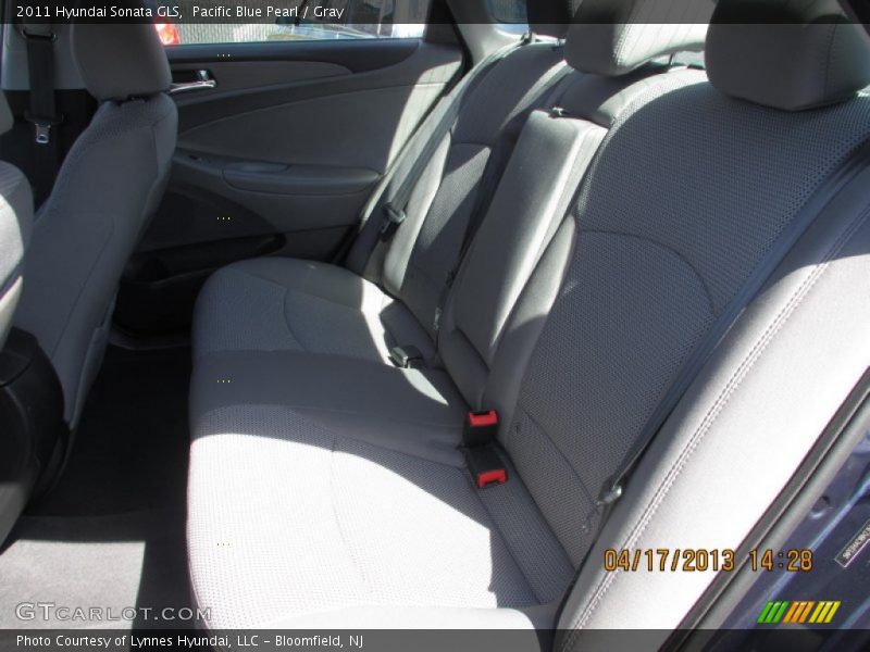Pacific Blue Pearl / Gray 2011 Hyundai Sonata GLS
