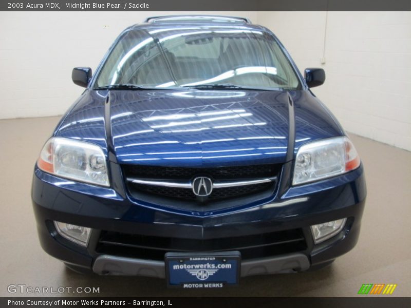 Midnight Blue Pearl / Saddle 2003 Acura MDX