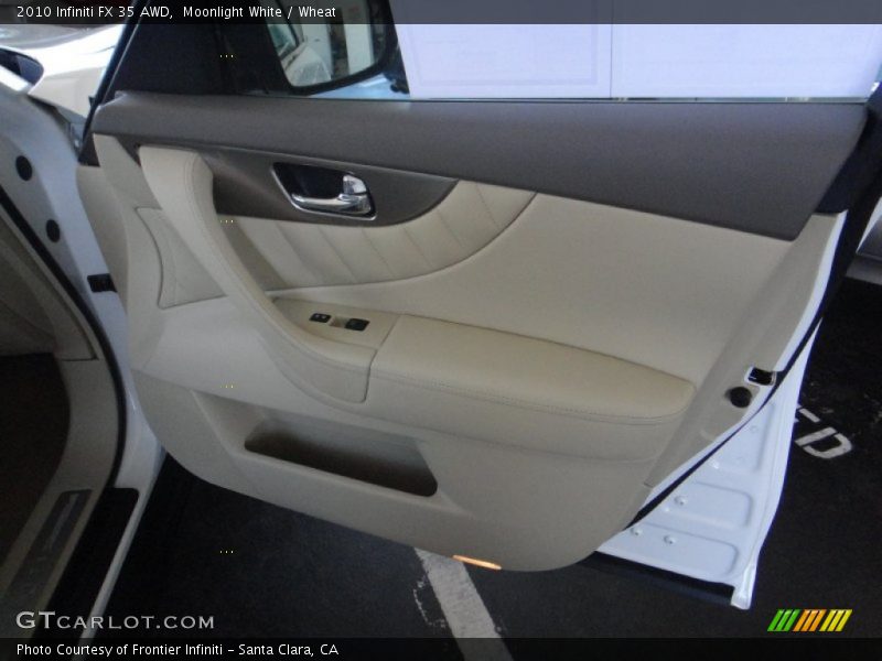 Moonlight White / Wheat 2010 Infiniti FX 35 AWD