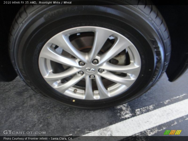 Moonlight White / Wheat 2010 Infiniti FX 35 AWD