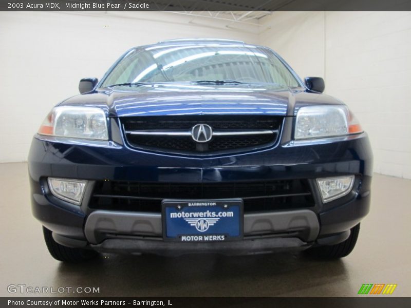 Midnight Blue Pearl / Saddle 2003 Acura MDX