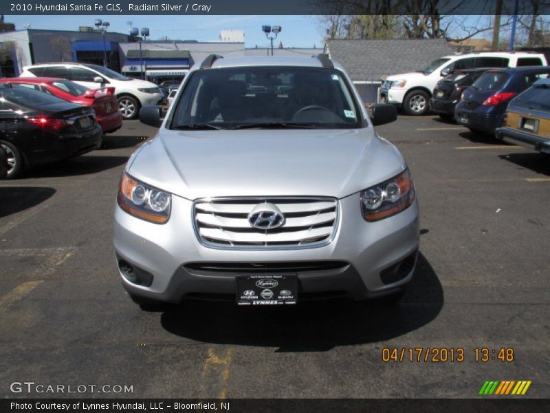 Radiant Silver / Gray 2010 Hyundai Santa Fe GLS