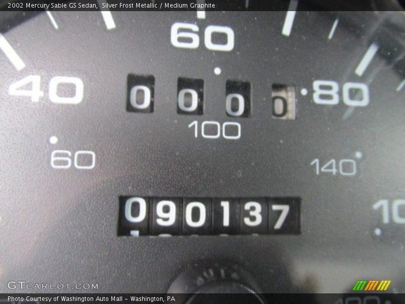 Silver Frost Metallic / Medium Graphite 2002 Mercury Sable GS Sedan