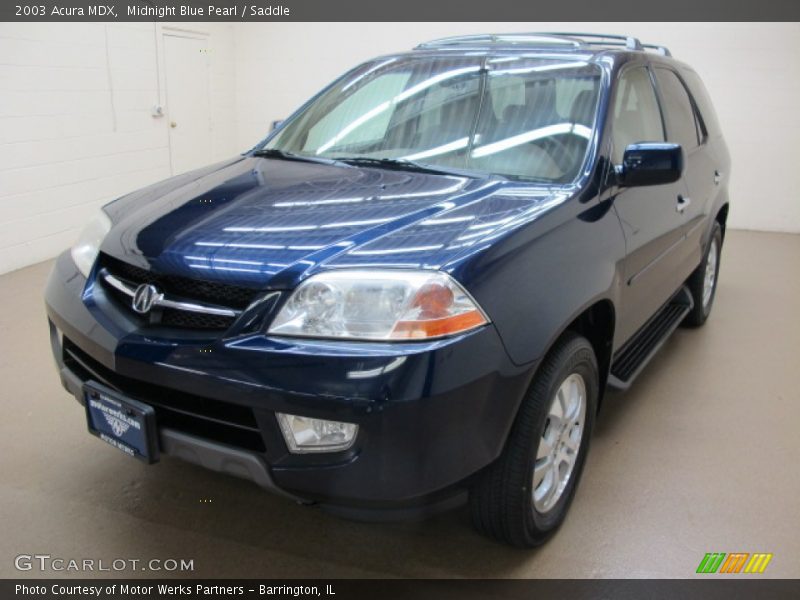 Midnight Blue Pearl / Saddle 2003 Acura MDX