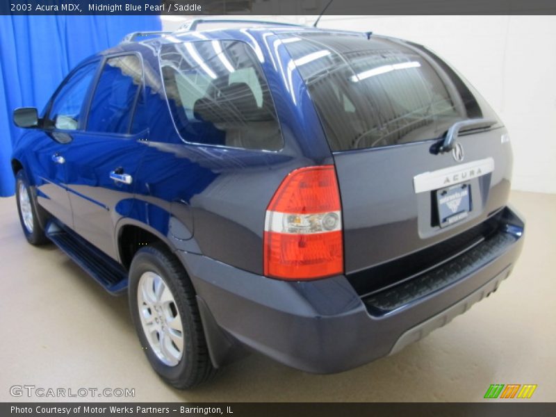Midnight Blue Pearl / Saddle 2003 Acura MDX