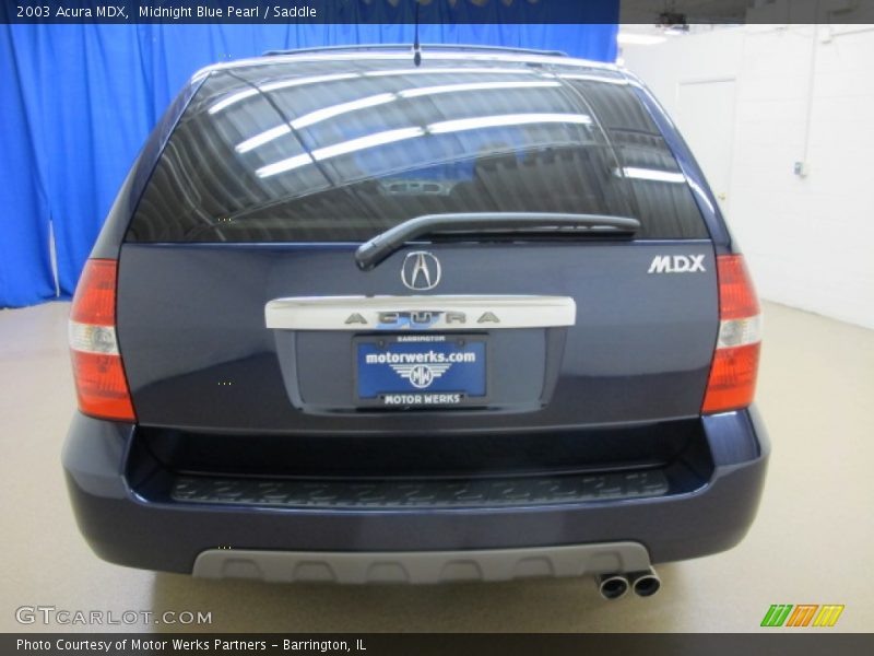 Midnight Blue Pearl / Saddle 2003 Acura MDX