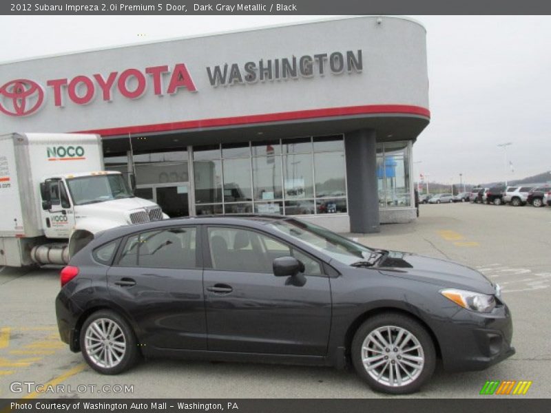 Dark Gray Metallic / Black 2012 Subaru Impreza 2.0i Premium 5 Door