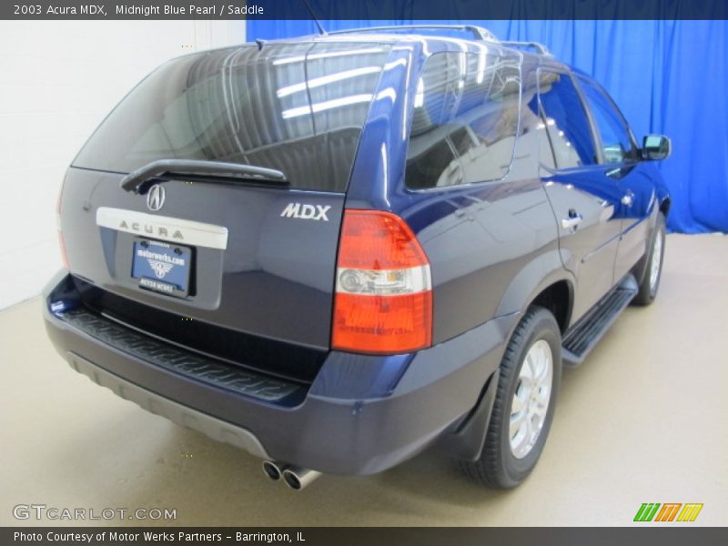 Midnight Blue Pearl / Saddle 2003 Acura MDX