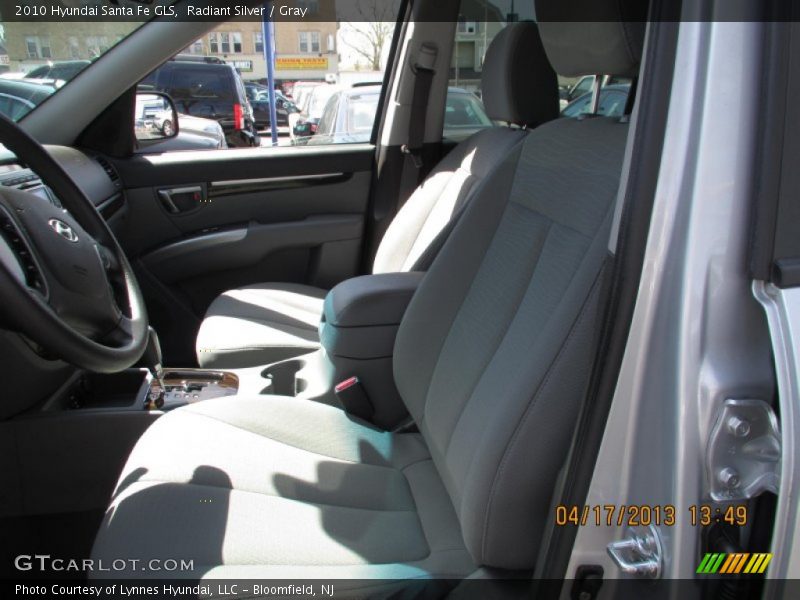 Radiant Silver / Gray 2010 Hyundai Santa Fe GLS