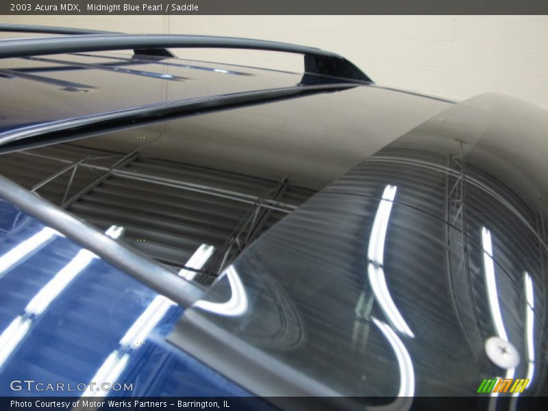 Midnight Blue Pearl / Saddle 2003 Acura MDX