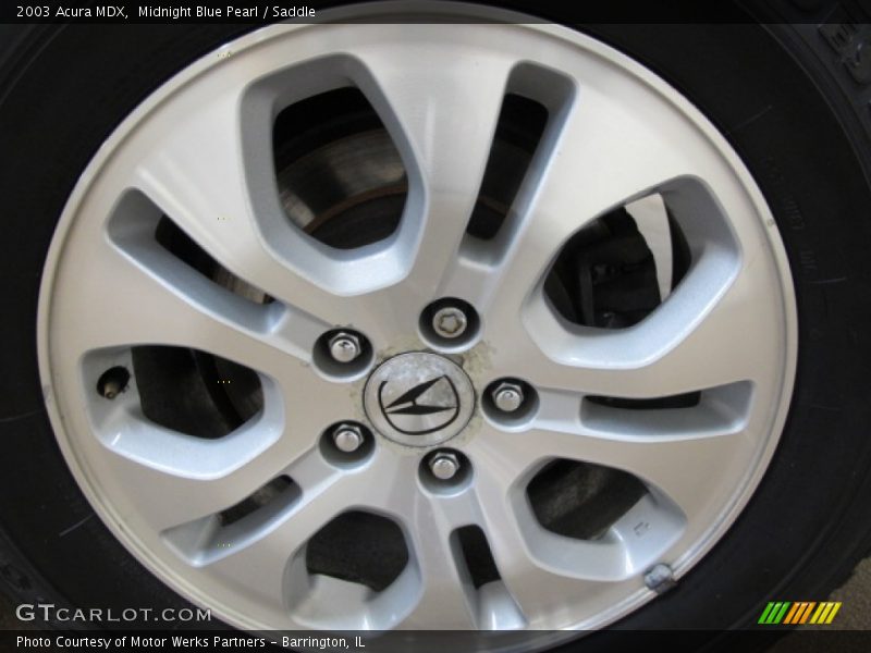 Midnight Blue Pearl / Saddle 2003 Acura MDX
