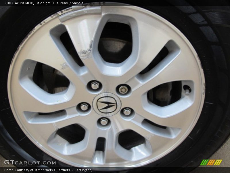 Midnight Blue Pearl / Saddle 2003 Acura MDX