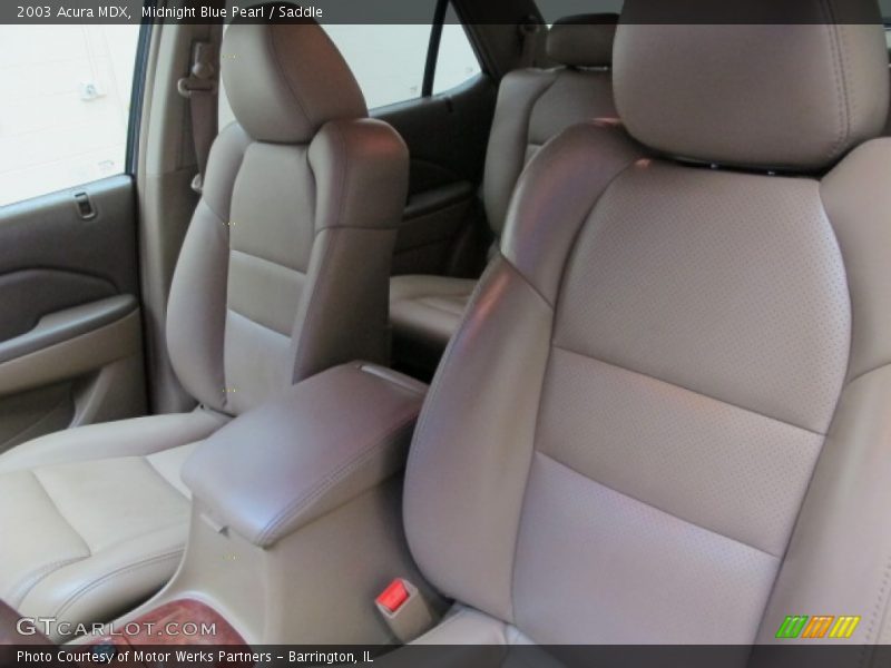 Midnight Blue Pearl / Saddle 2003 Acura MDX