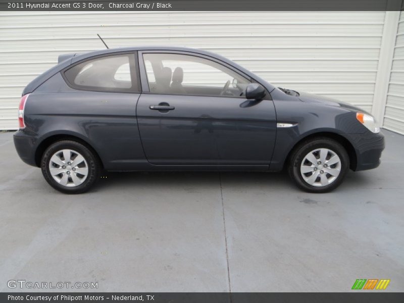 Charcoal Gray / Black 2011 Hyundai Accent GS 3 Door