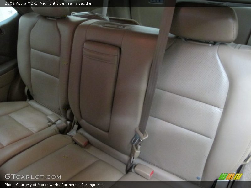 Midnight Blue Pearl / Saddle 2003 Acura MDX