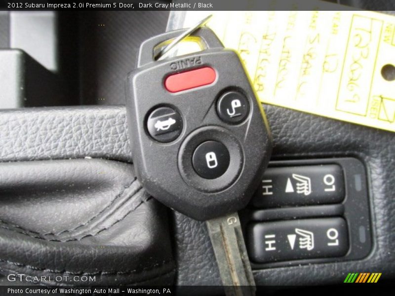Dark Gray Metallic / Black 2012 Subaru Impreza 2.0i Premium 5 Door