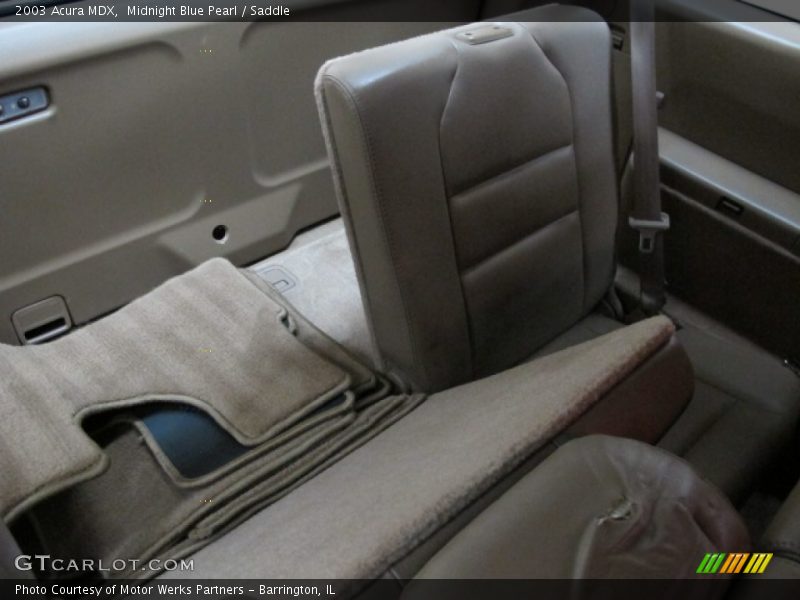 Midnight Blue Pearl / Saddle 2003 Acura MDX
