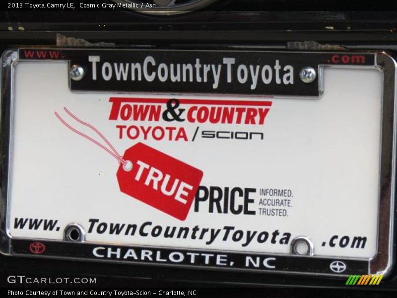 Cosmic Gray Metallic / Ash 2013 Toyota Camry LE