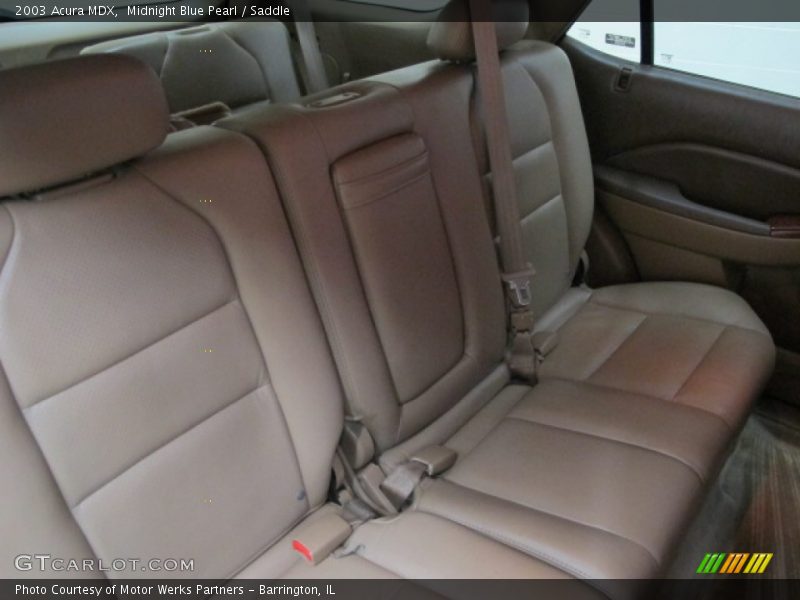 Midnight Blue Pearl / Saddle 2003 Acura MDX