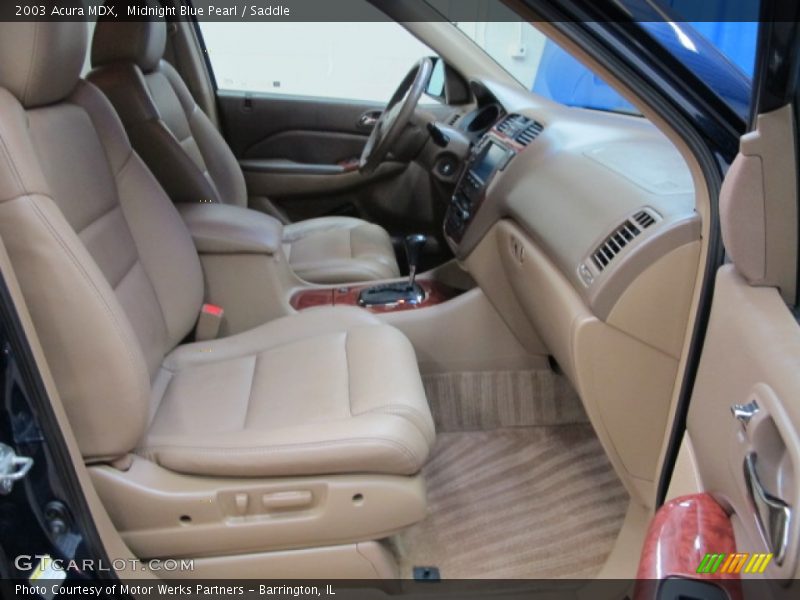 Midnight Blue Pearl / Saddle 2003 Acura MDX