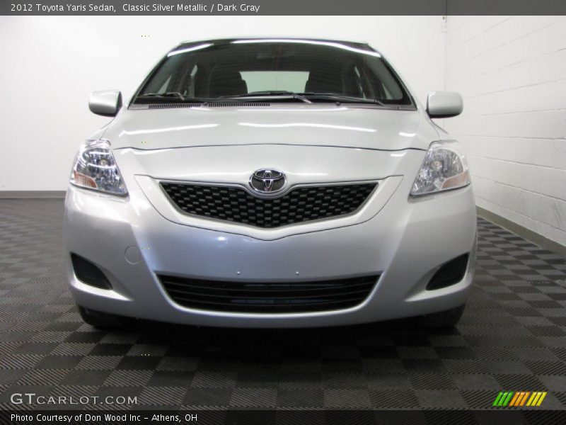 Classic Silver Metallic / Dark Gray 2012 Toyota Yaris Sedan