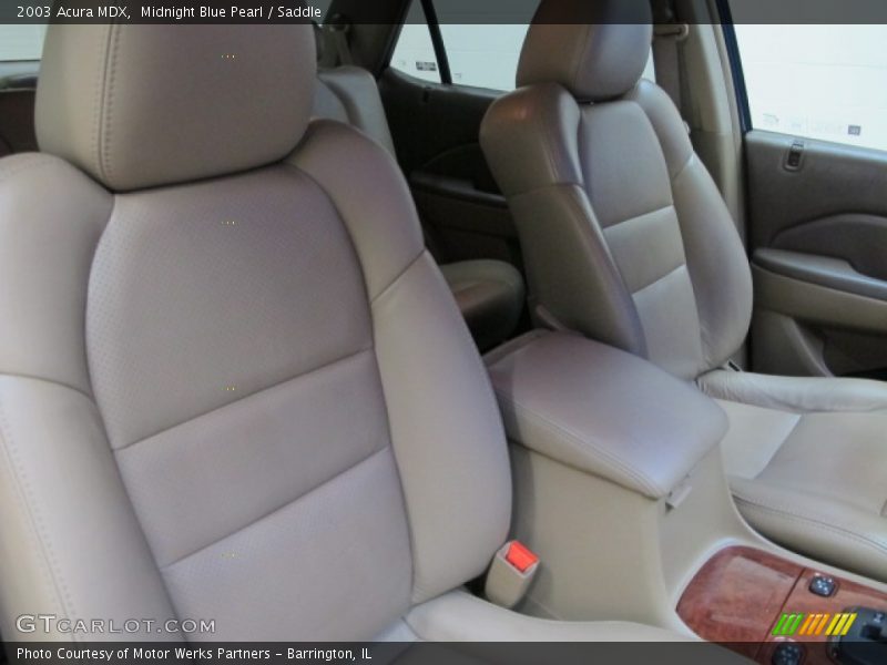 Midnight Blue Pearl / Saddle 2003 Acura MDX