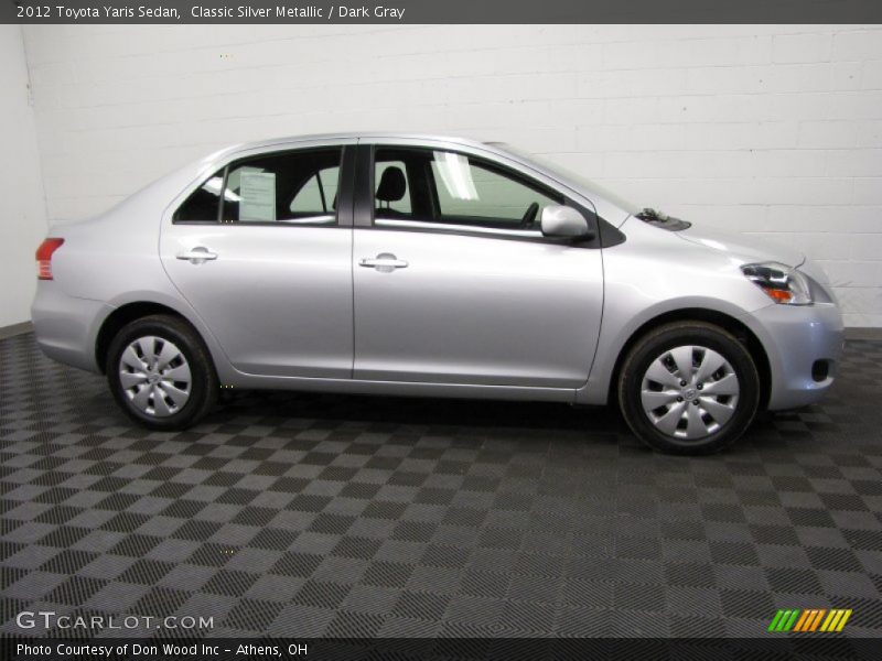Classic Silver Metallic / Dark Gray 2012 Toyota Yaris Sedan
