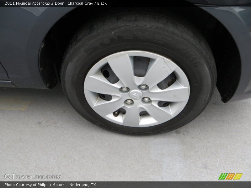 Charcoal Gray / Black 2011 Hyundai Accent GS 3 Door