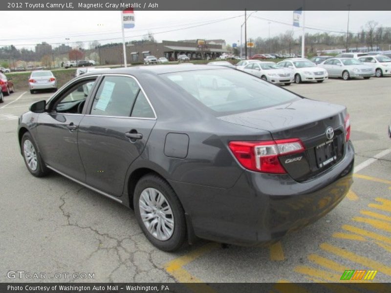 Magnetic Gray Metallic / Ash 2012 Toyota Camry LE