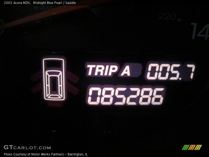 Midnight Blue Pearl / Saddle 2003 Acura MDX
